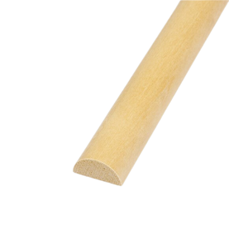 MEZZO TONDO ABETE - DIMENSIONI: 1X0,5cm - Altezza: 3,00mt