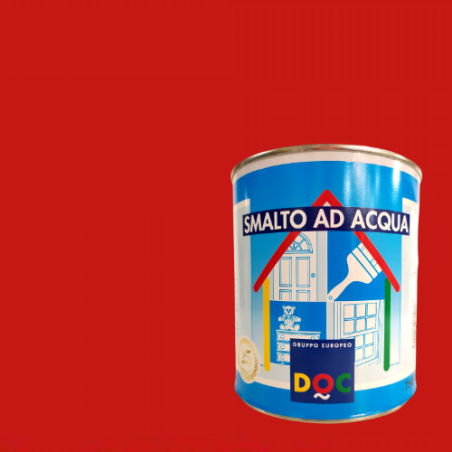 Smalto all'Acqua Rosso Fuoco per Legno