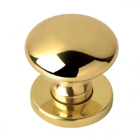 MEZZO POMOLO FISSO PER PORTA OTTONE LUCIDO