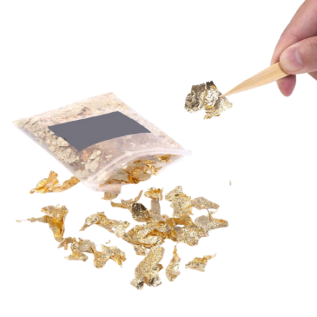 FOGLIA D'ORO SCAGLIE PER DECOUPAGE