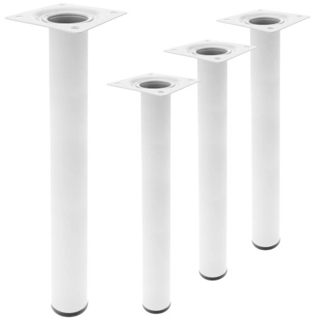 PIEDINI PER MOBILI IN ACCAIO BIANCO 4PACK