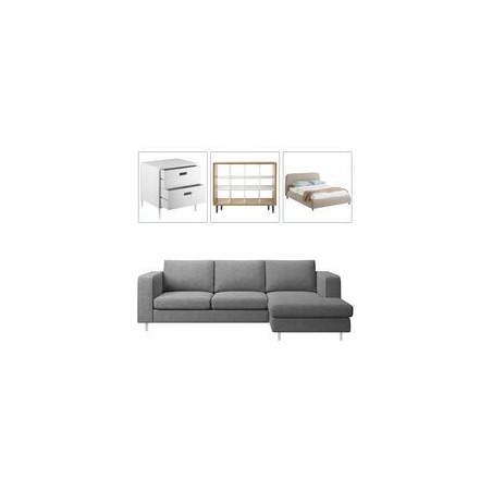 PIEDINI PER MOBILI IN ACCAIO BIANCO 4PACK