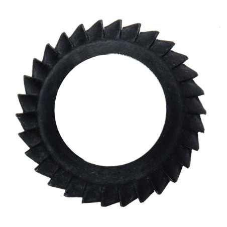 RONDELLE DENTELLATE ZINCATE NERE