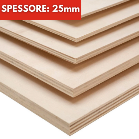 Pannello Tavola Compensato Multistrato Pioppo Spessore 25mm Su Misura