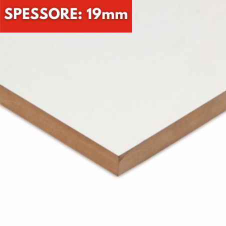 Pannello MDF Melaminico Bianco Spessore 19mm su Misura
