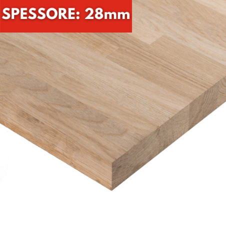 Tavola Rovere spessore 28mm Su Misura