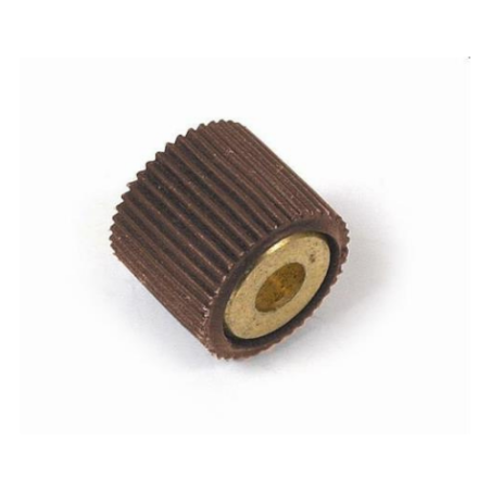 REGGIPIANO OTTONE CON GOMMA TONDO MARRONE