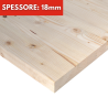 Tavola Lamellare Abete Naturale spessore 18mm su Misura