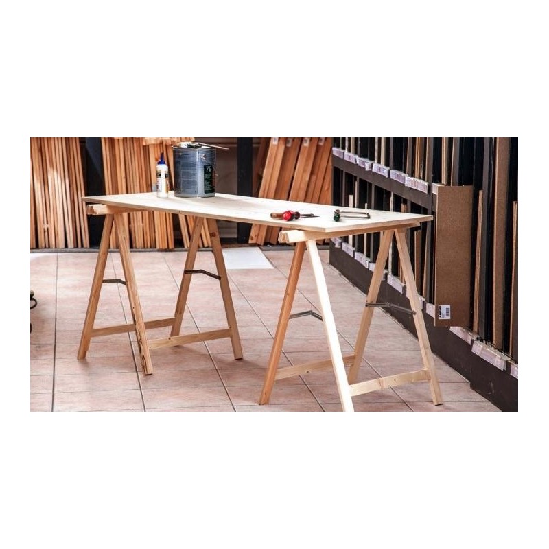 PROLUNGA PRONTO TAVOLO MDF CON CAVALLETTI - ALTEZZA: 77,0cm