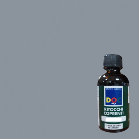 RITOCCO COPRENTE CON PENNELLINO GRIGIO ARGENTO 30ML PER LEGNO