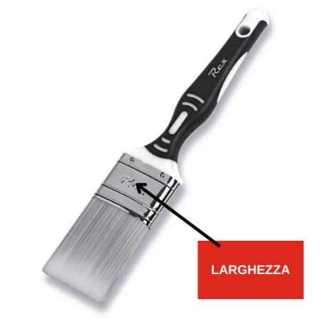 PENNELLO PIATTO 30 MM PER SMALTO ACQUA