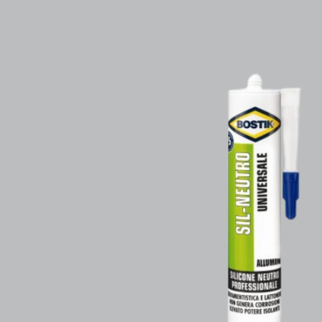 SILICONE NEUTRO PROFESSIONALE ALLUMINIO BOSTIK