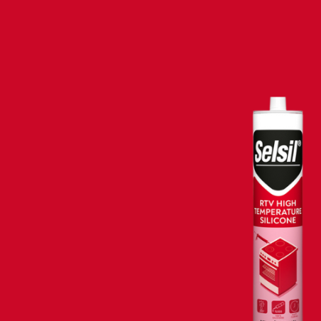 SILICONE PROFESSIONALE PER ALTE TEMPERATURE ROSSO AKFIX