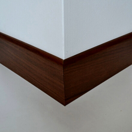 Battiscopa legno ayous liscio noce scuro taglio personalizzato