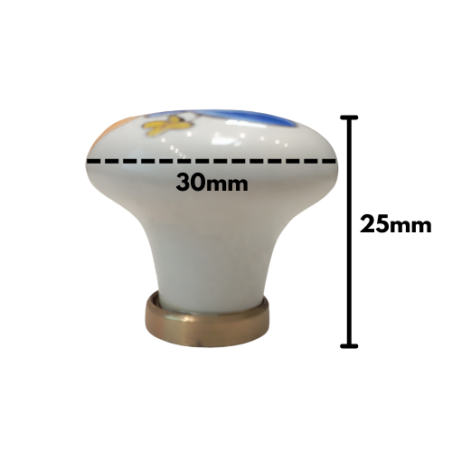 POMELLO IN LEGNO NOCE SCURO PALLINA