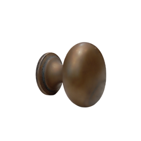 POMELLO IN LEGNO NOCE SCURO PALLINA