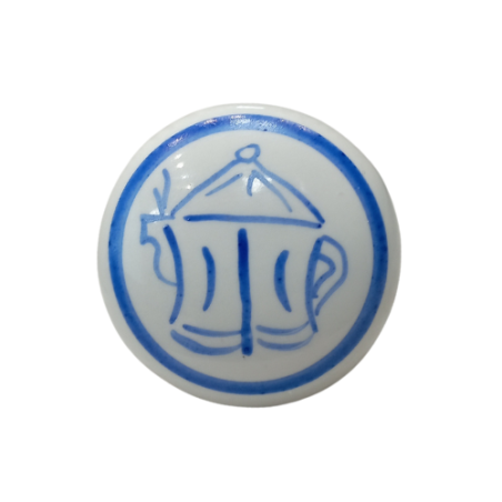 POMELLO IN LEGNO NOCE SCURO PALLINA