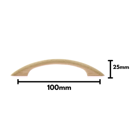 MANIGLIA AD ARCO IN LEGNO