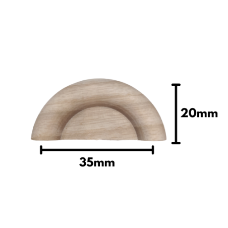 MANIGLIA AD ARCO IN OTTONE