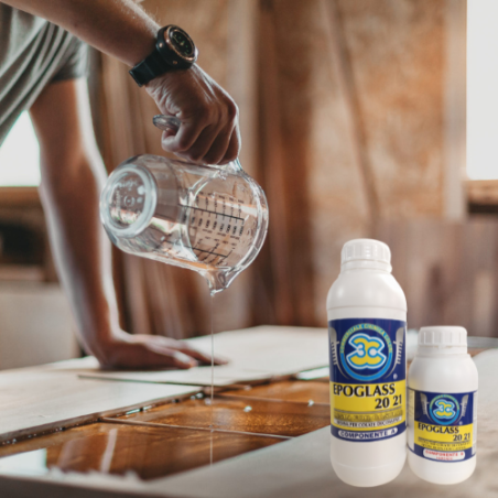 RESINA PER COLATE DECORATIVE EPOGLASS CON DUE COMPONENTI