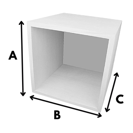 Cassa in Truciolato Bianco