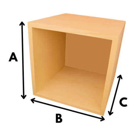 Cassa in Truciolato Noce Chiaro