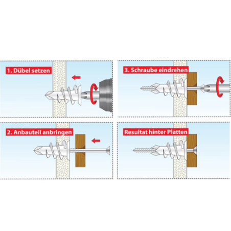 TASSELLI PER CARTONGESSO IN NYLON