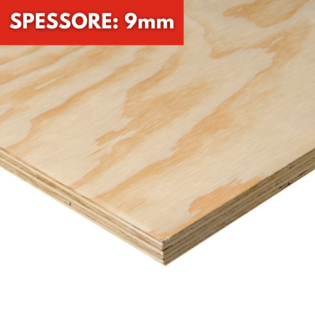 Pannello Compensato Pino Cileno Marino Spessore 9mm Su Misura