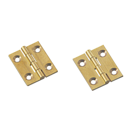 CERNIERE PIANE PROFILATA OTTONATA 30X35mm 2 PEZZI