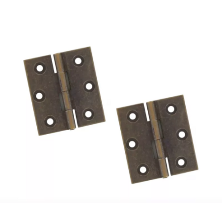 CERNIERE PIANE PROFILATA OTTONATA 30X35mm 2 PEZZI