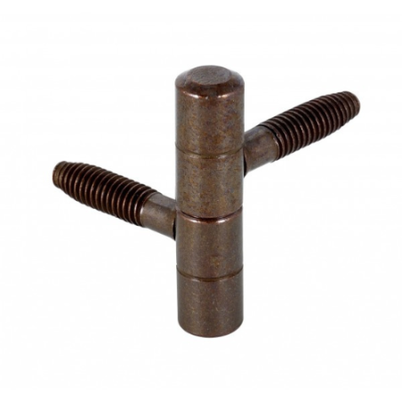 CERNIERA ANUBA BAROCCA BRONZATO A 2 GAMBI 9mm 2 PEZZI