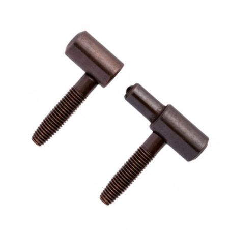 CERNIERA ANUBA BAROCCA BRONZATO A 2 GAMBI 9mm 2 PEZZI