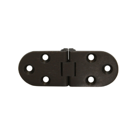 CERNIERE A BISCOTTO CON BLOCCO IN OTTONE BRONZATO 80X30mm 2 PEZZI