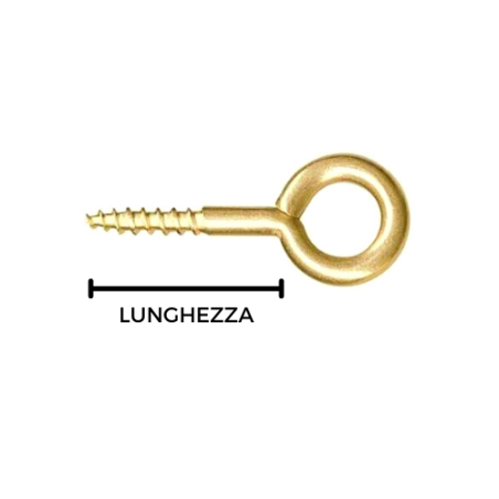 TASSELLI OTTONE FILETATTO