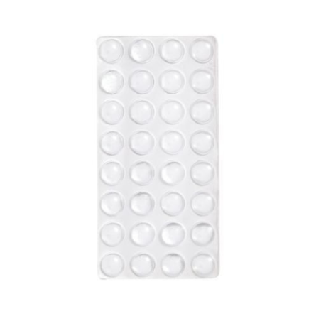 PARACOLPI ADESIVI SILICONE TRASPARENTI 13 DIAMETRO 20 PEZZI