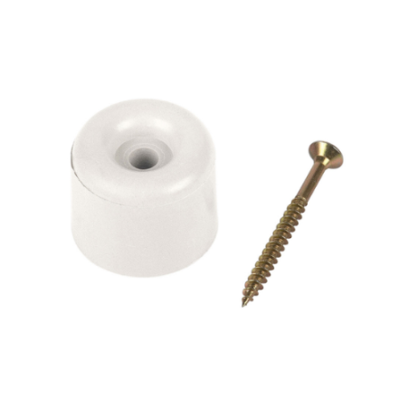 FERMAPORTA ADESIVO BIANCO IN PLASTICA 2 PEZZI