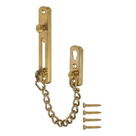 CATENELLA CHIUDIPORTA IN OTTONE LUCIDO 180mm