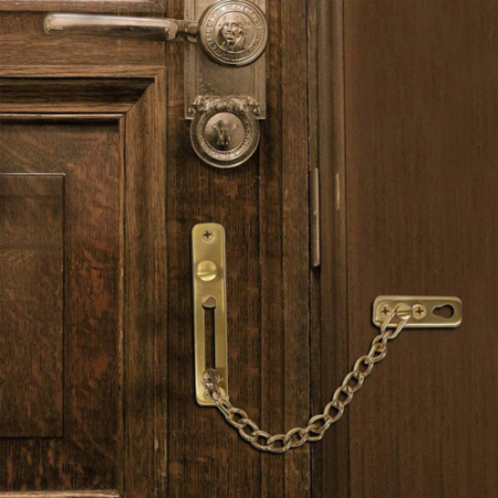 CATENELLA CHIUDIPORTA IN OTTONE LUCIDO 180mm