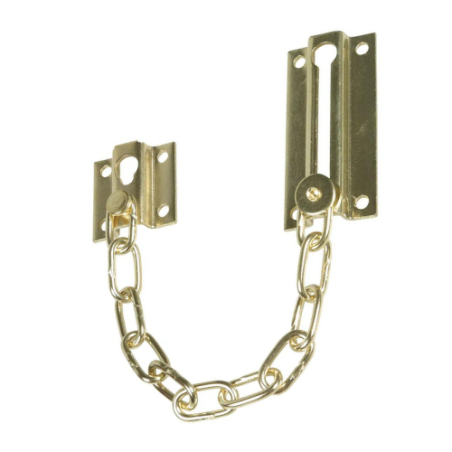 CATENELLA CHIUDIPORTA IN OTTONE LUCIDO 180mm