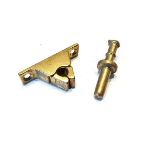 FERMAPORTA A PINZA OTTONE LUCIDO