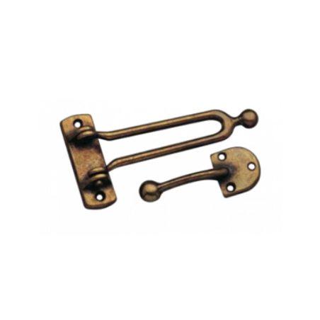 GANCIO DI SICUREZZA IN OTTONE BRONZATO 120mm
