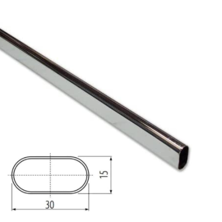 REGGITUBO SUPPORTO PER ASTA LATERALE CON PERNO