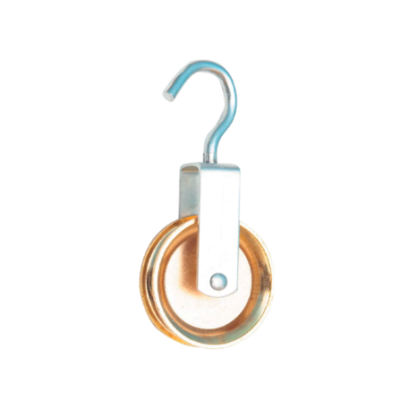 CARRUCOLA PULEGGIA A GANCIO PICCOLA (2 PZZ.)