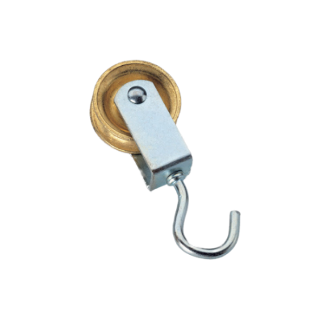 CARRUCOLA PULEGGIA A GANCIO PICCOLA (2 PZZ.)