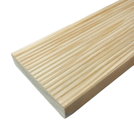Listone Pavimento Decking in Abete - DIMENSIONI: 15X2,5X200cm (4 pzz.)