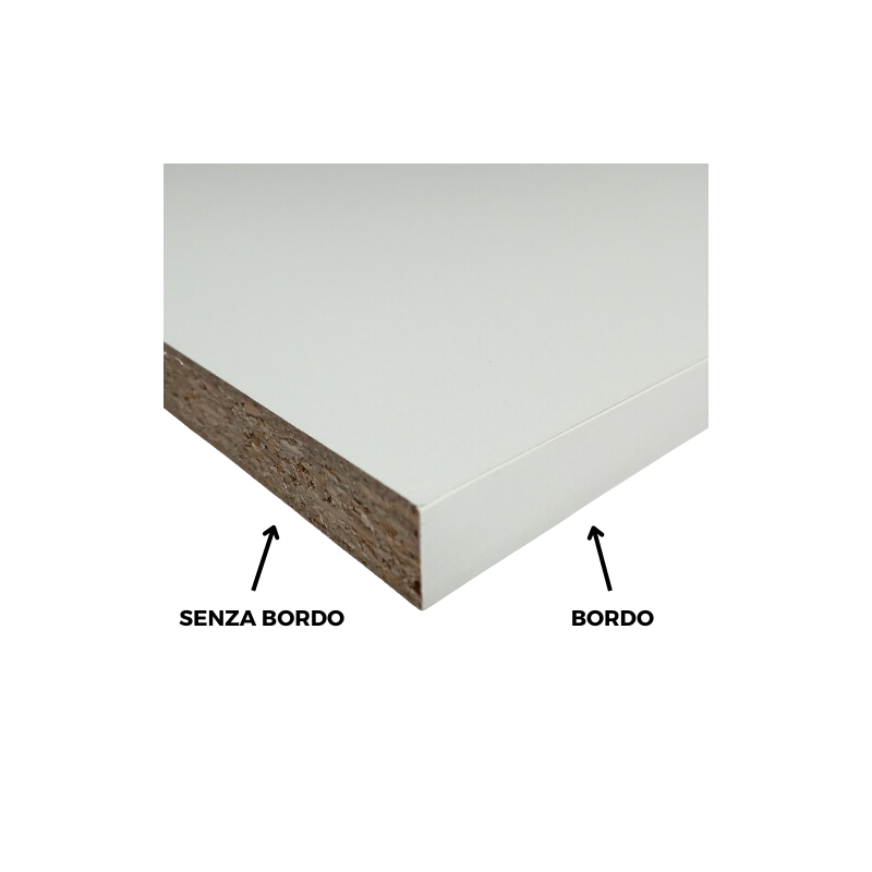 Ripiano Truciolato Nobilitato Bianco Su Misura