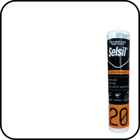SILICONE ACRILICO PROFESSIONALE RAPIDO BIANCO SELSIL