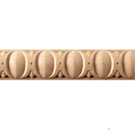 Asta cornice scolpita in faggio taglio personalizzato