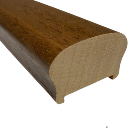 Corrimano Ayous Sagomato Noce - ALTEZZA: 300cm