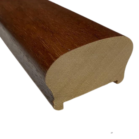 Corrimano Ayous Sagomato Mogano - ALTEZZA: 300cm